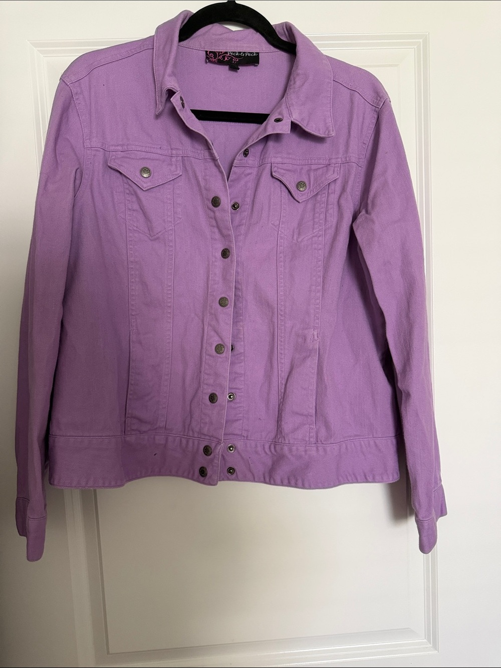 Peck & Peck Lavender Jean Jacket